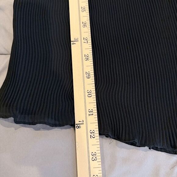 Vivienne Tam East Wind Code Vintage Chiffon Pleated Mini Dress Black Size Medium - Picture 7 of 8